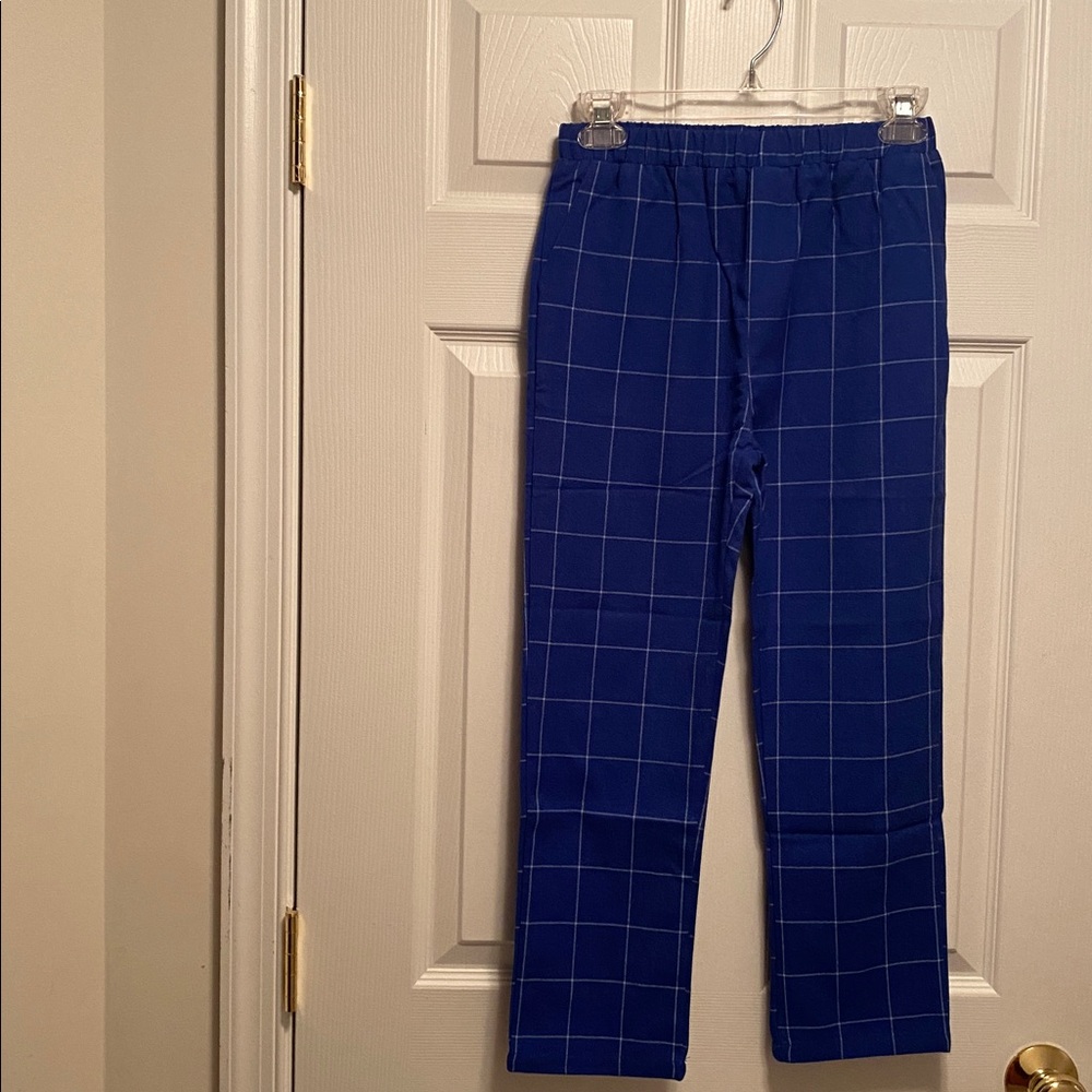 Tigerkiss Blue Boys Checkered 6 Piece Suit Set…size 150 - Picture 5 of 10